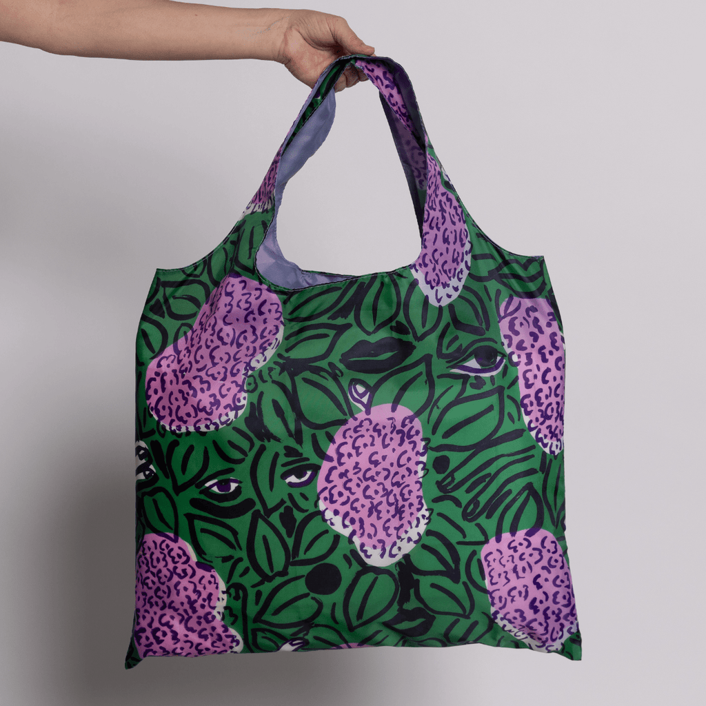 Art Sack Reusable Shopping Bag / Sophy Naess Lilacs - Harmony