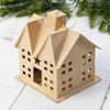 Paper Mache Saltbox House Ornament - Medium - Harmony