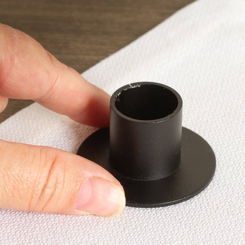Black Metal Taper Candle Holder - Harmony