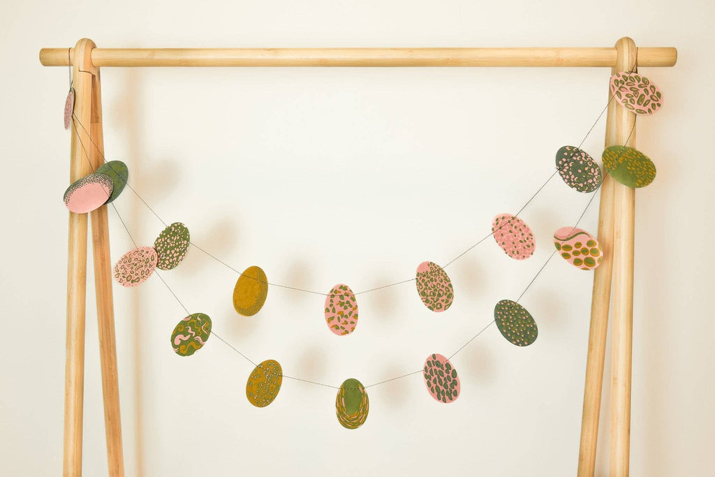 Pink Speckled Eggs Sewn Garland - Harmony