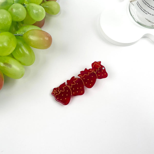 Strawberry duckbill hair clip - Harmony