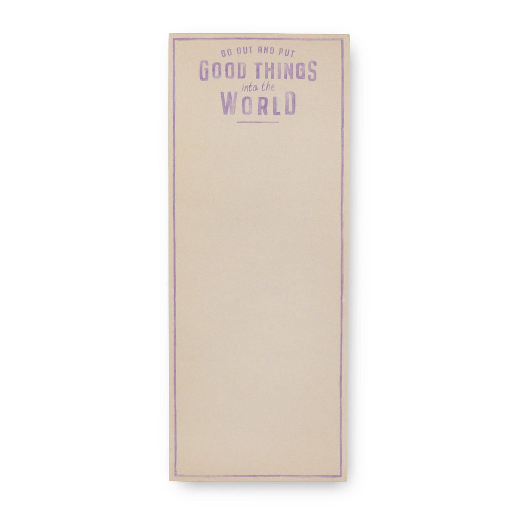 Go Out and Put Skinny Notepad 4" x 10" - Harmony