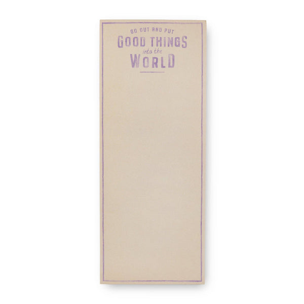 Go Out and Put Skinny Notepad 4" x 10" - Harmony