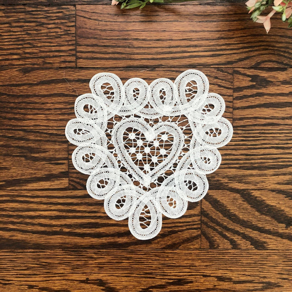 Edwardian Heart Doily - Harmony