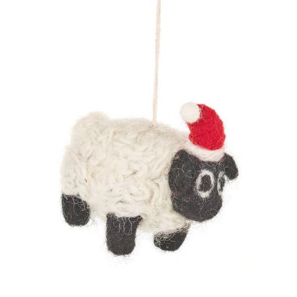 Christmas Black Sheep Wool Ornament - Harmony