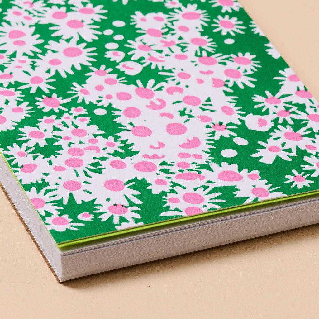 Aster Wildflower Letterpress Pocket - size Spiral Notebook - Harmony
