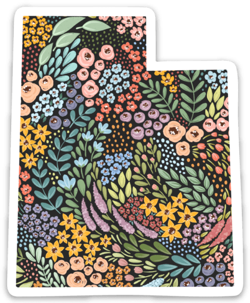 Utah State Floral Sticker 3x3in. - Harmony
