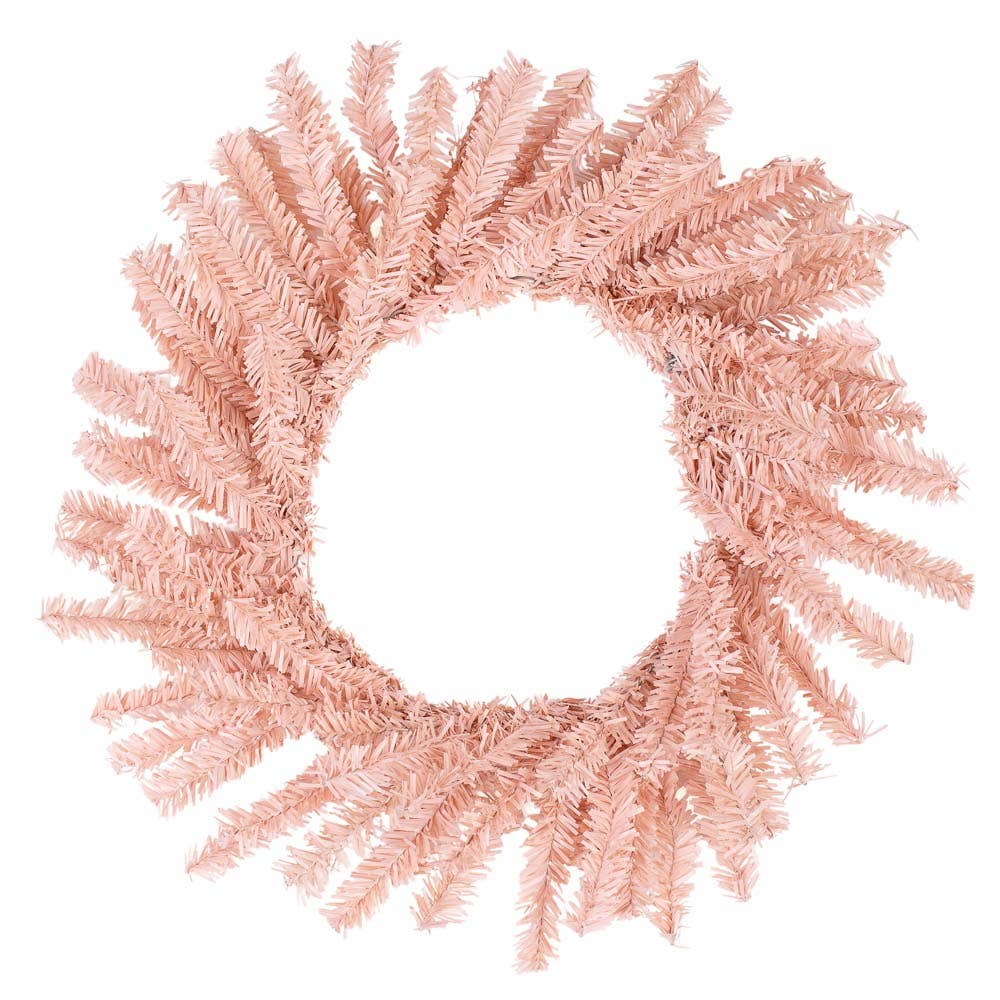 12" Blush Pink Artificial Pine Wreath - Harmony