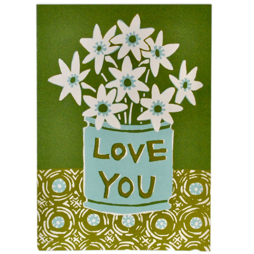 Love You Flowers Very Large Card - Harmony