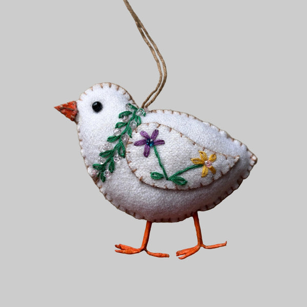White Chick Ornament - Harmony