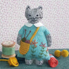 Mrs. Cat Loves Knitting Felt Craft Mini Kit - Harmony