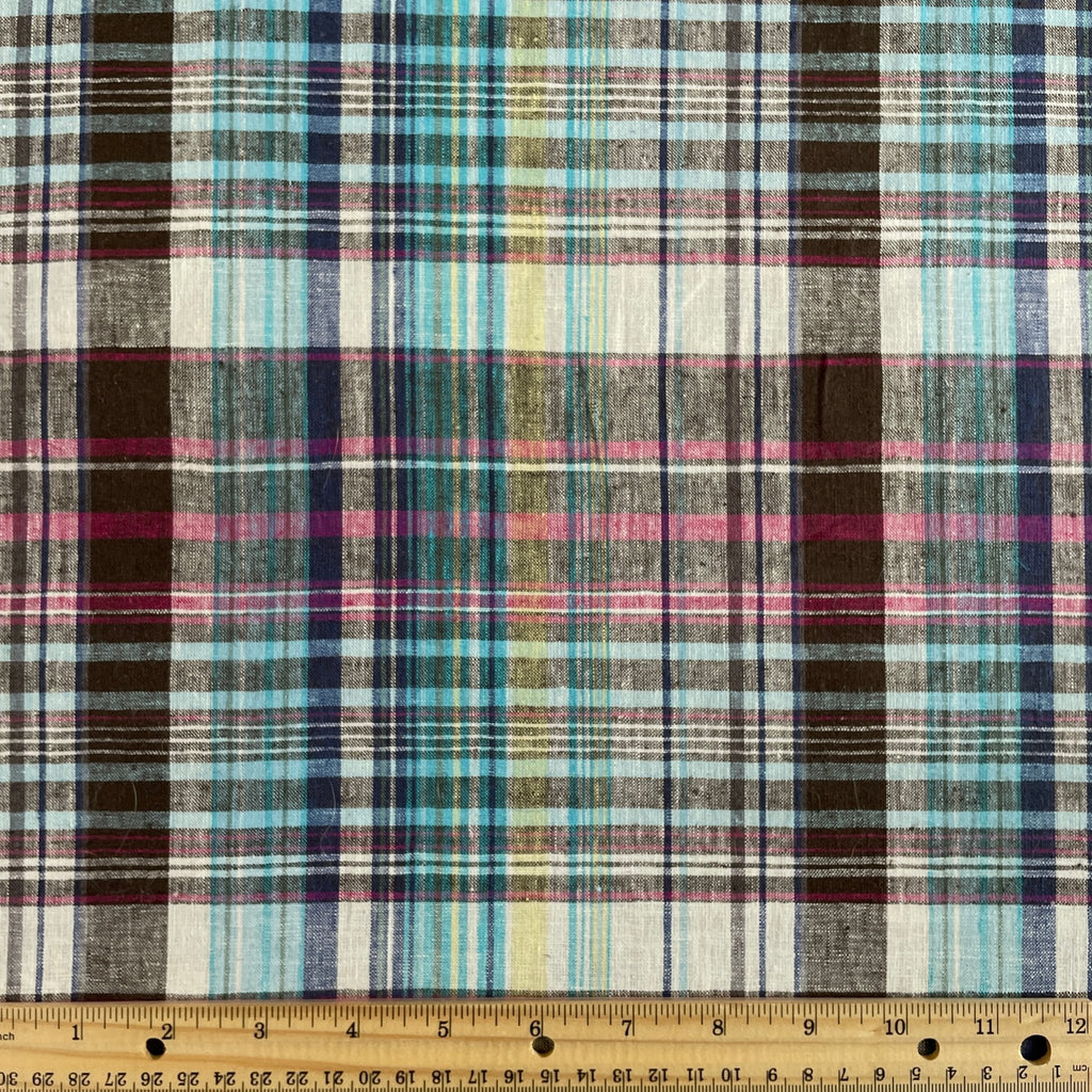 Autumnal Plaid Linen - Harmony