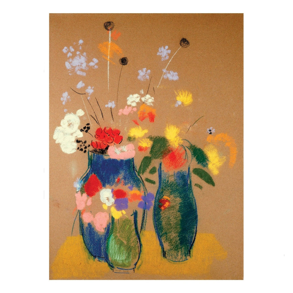 Odilon Redon: Three Vases of Flowers Birthday Card - Harmony
