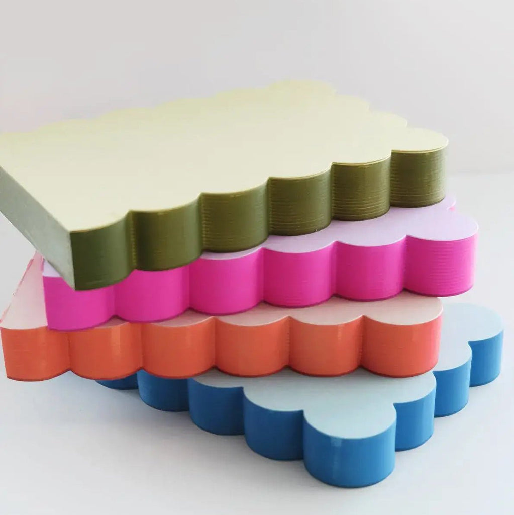 Scalloped Shaped Notepad - Harmony