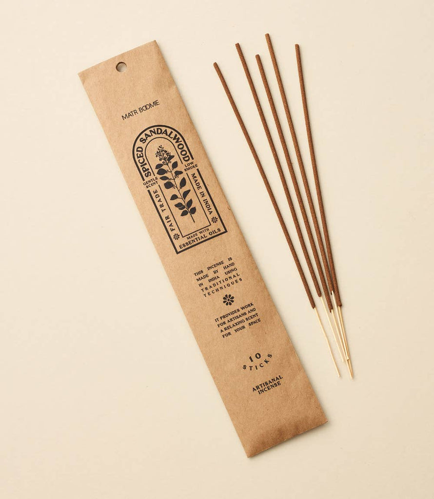 Spiced Sandalwood Incense - 10 sticks, low smoke - Harmony