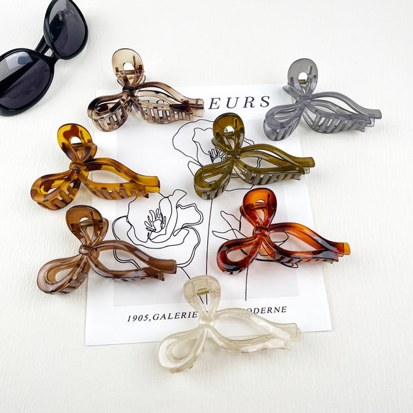 Transparent Bow Hair Claw Clips - Harmony
