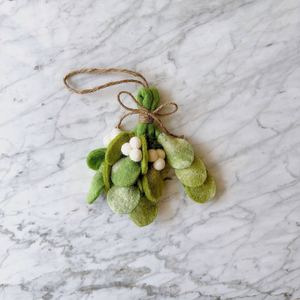 Felt Ornament - Mistletoe Sprig - Harmony