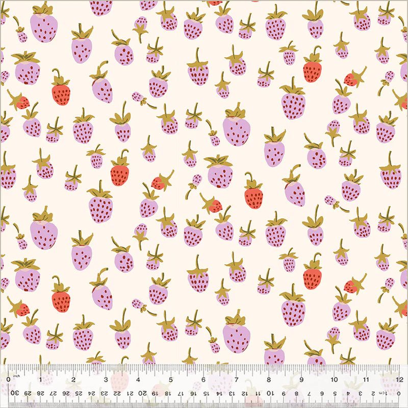Studio Edit / Strawberries / Lilac - Minky - Harmony