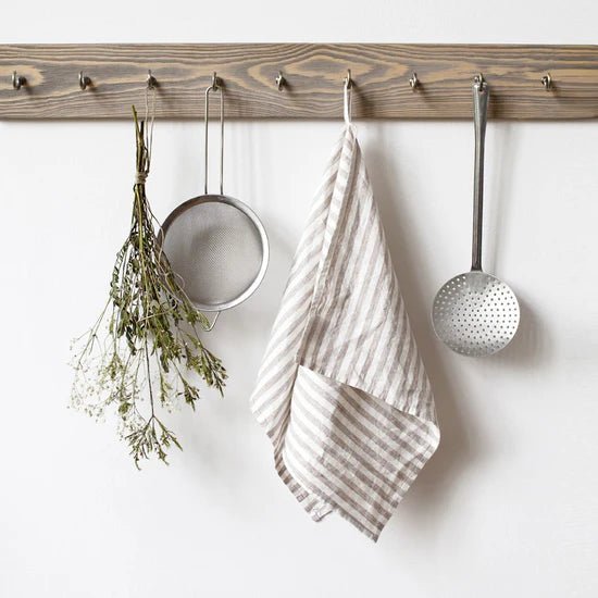 Patterned Linen Kitchen Towel - Harmony