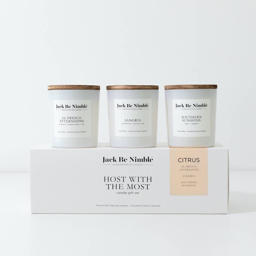 Host With The Most Soy Candle Gift Set (Citrus) - Harmony