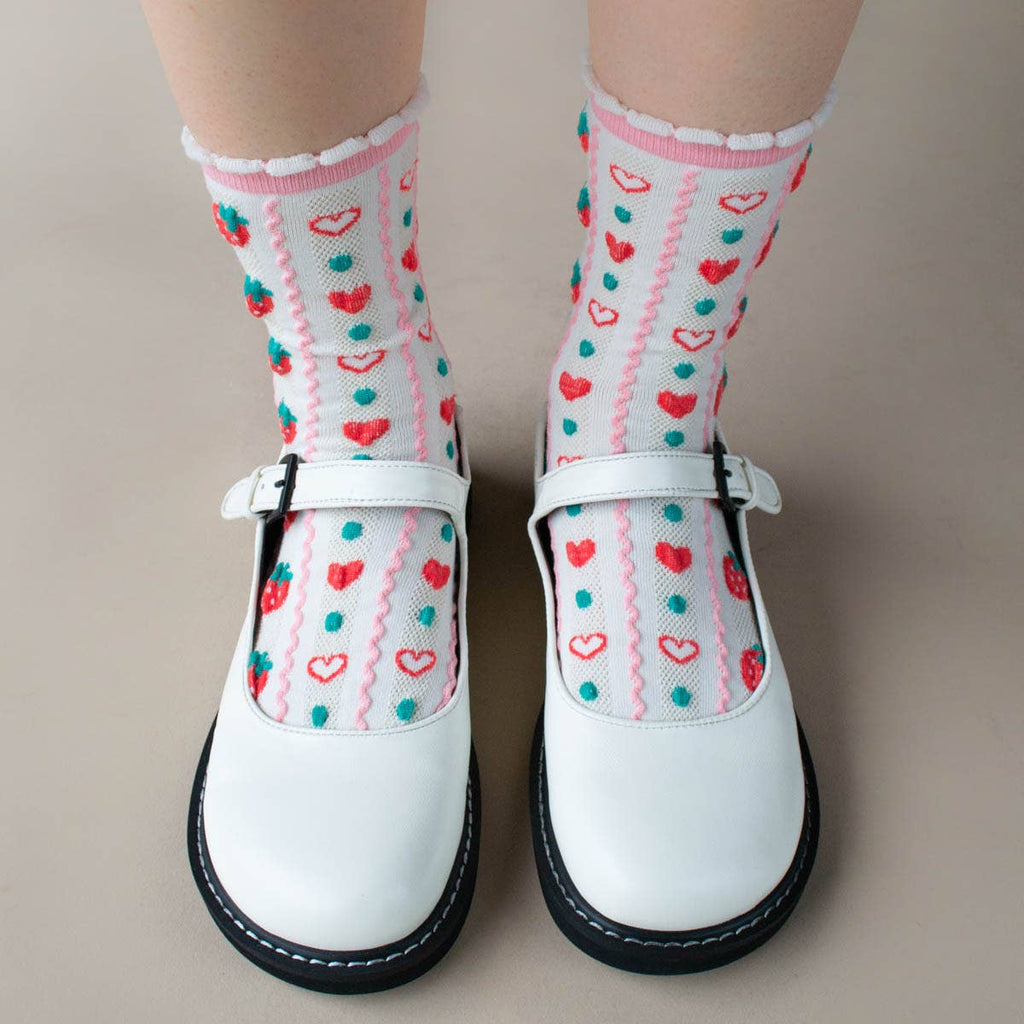 Retro Strawberry Socks - Harmony