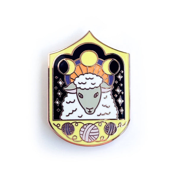 Cosmic Sheep Enamel Pin - Harmony