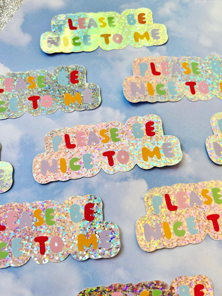 Please Be Nice To Me Sticker - Harmony