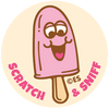 Scratch & Sniff Stickers / Strawberry Ice Cream - Harmony