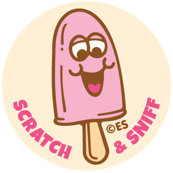 Scratch & Sniff Stickers / Strawberry Ice Cream - Harmony