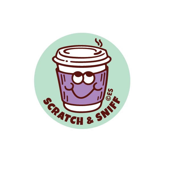 Scratch & Sniff Stickers / Chai Tea & Books - Harmony