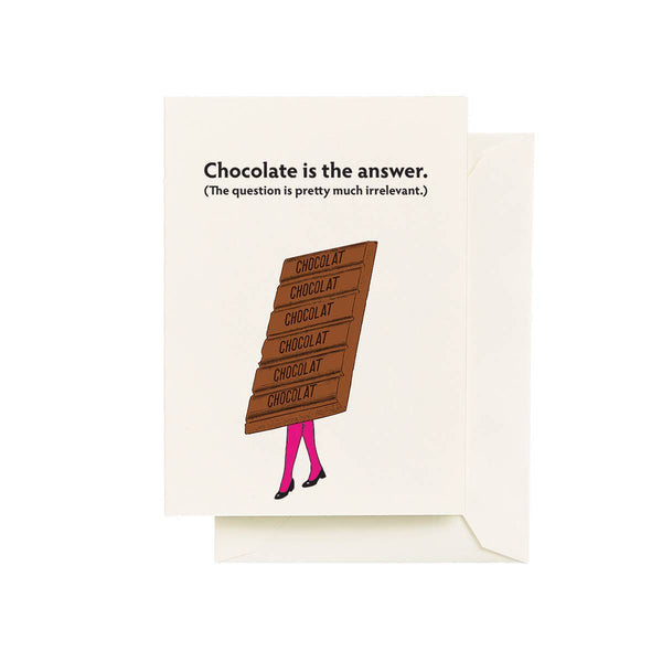 Chocolate is the Answer Card - Harmony