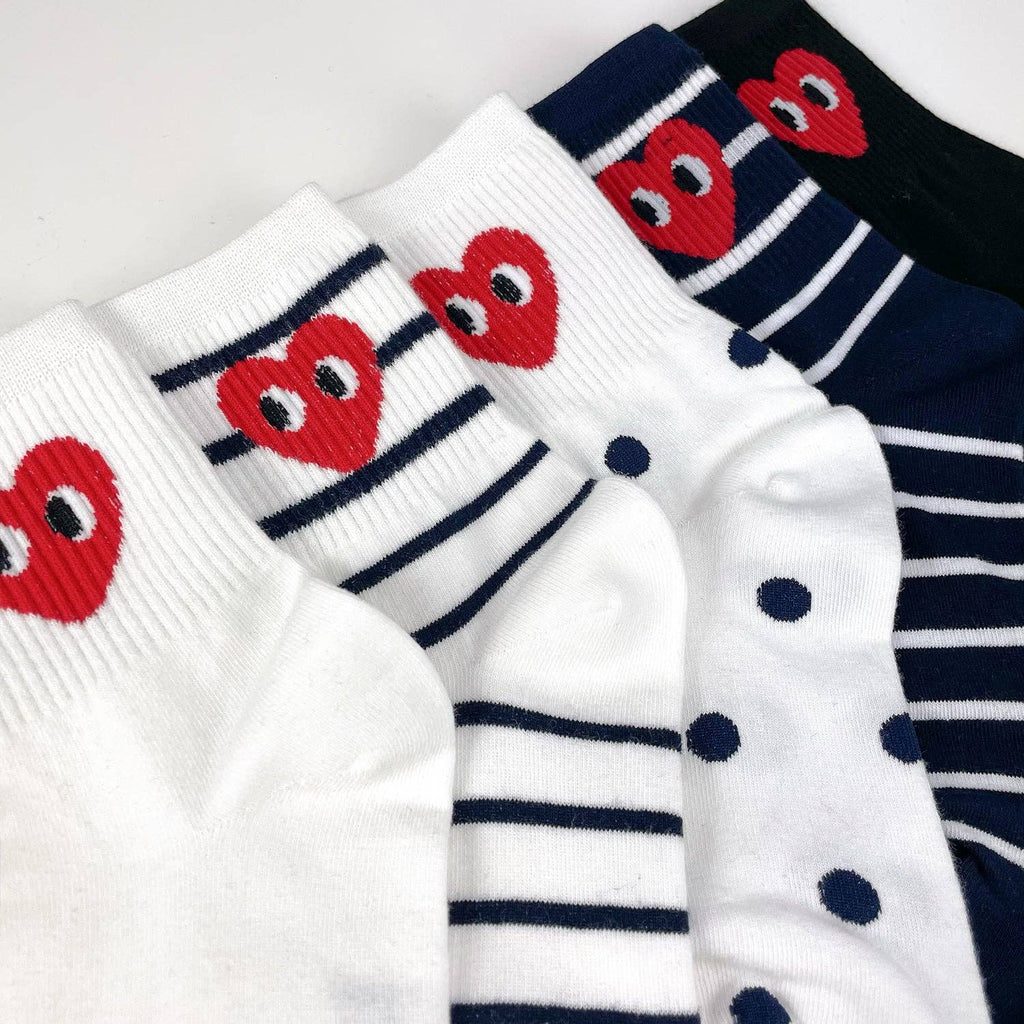 Women's Crew Falling In Love Socks - Harmony