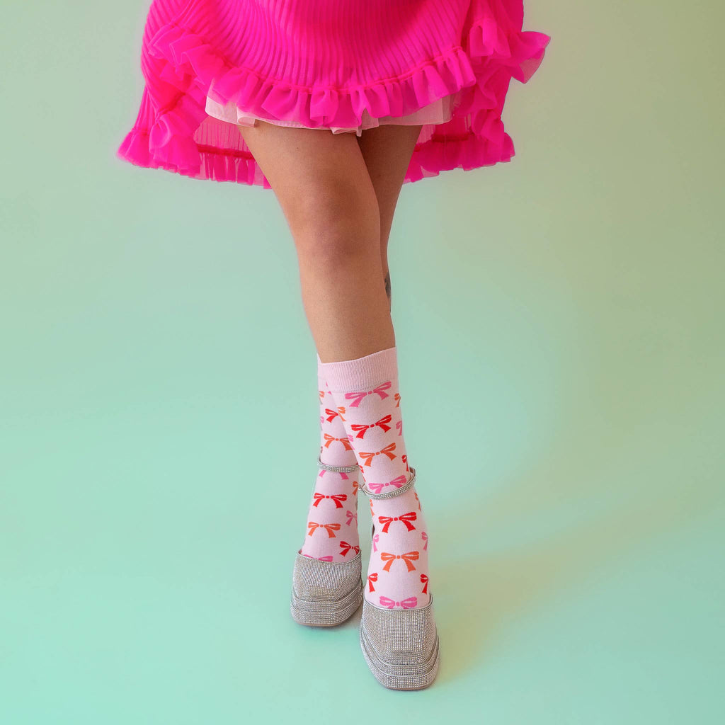 Bow Crew Socks - Harmony