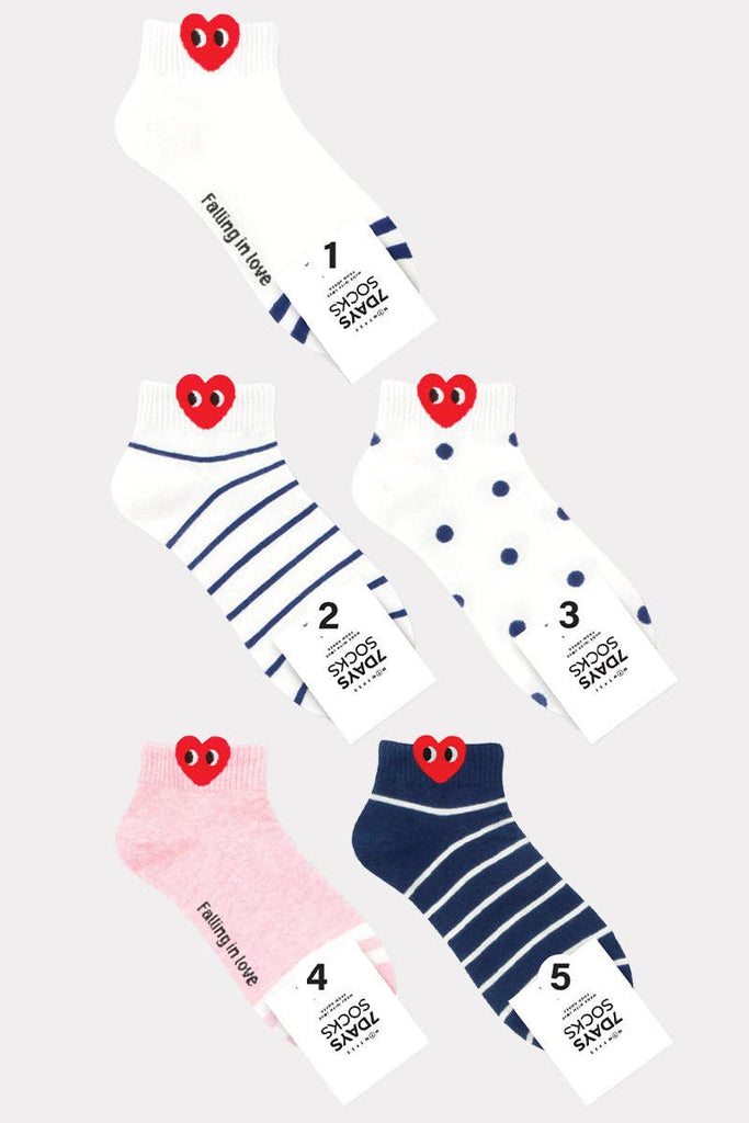 Women's Ankle Falling In Love Socks - Harmony