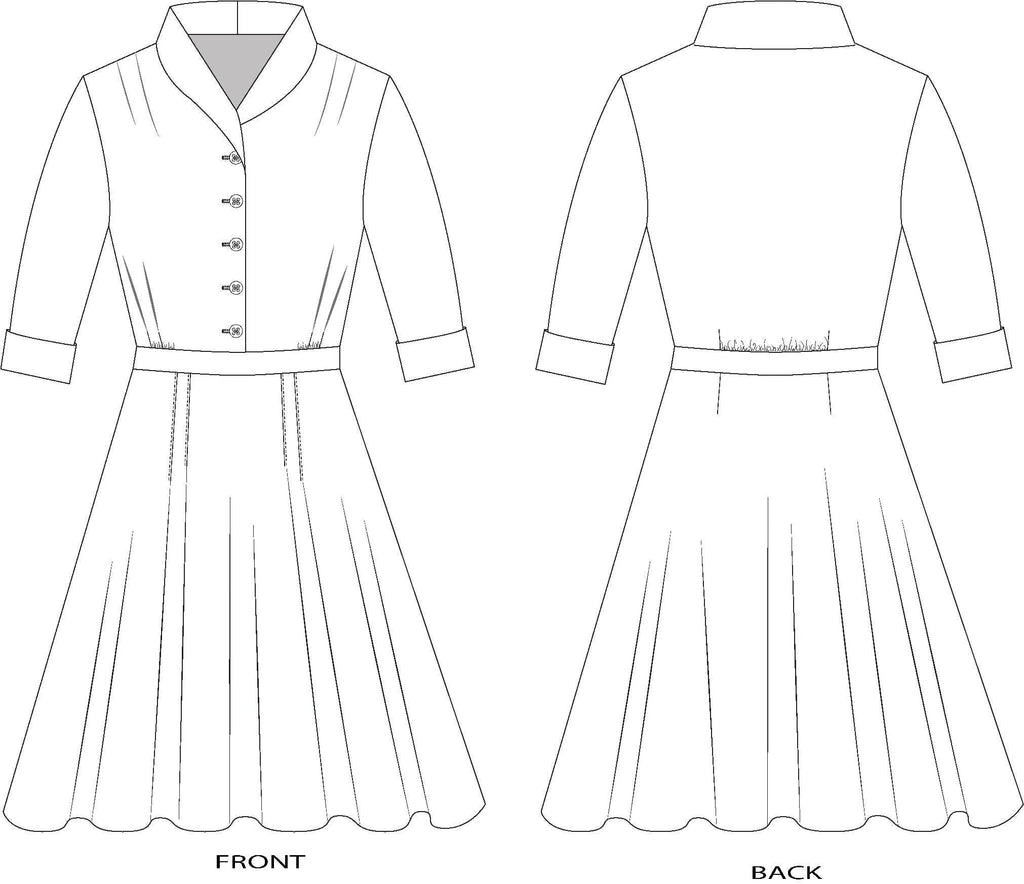 247 Lindy Shirtdress - Sewing Pattern - Harmony