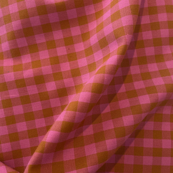 Cotton Gingham / Dragon Fruit - Harmony