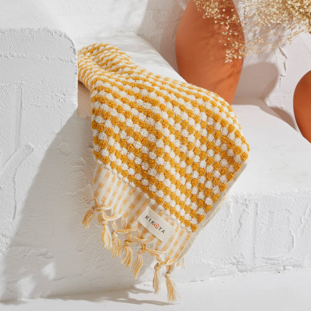 Pompom Bubble Handloomed Turkish Hand Towels - Harmony