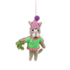 Mistletoe Meows Christmas Cat Wool Ornament - Harmony