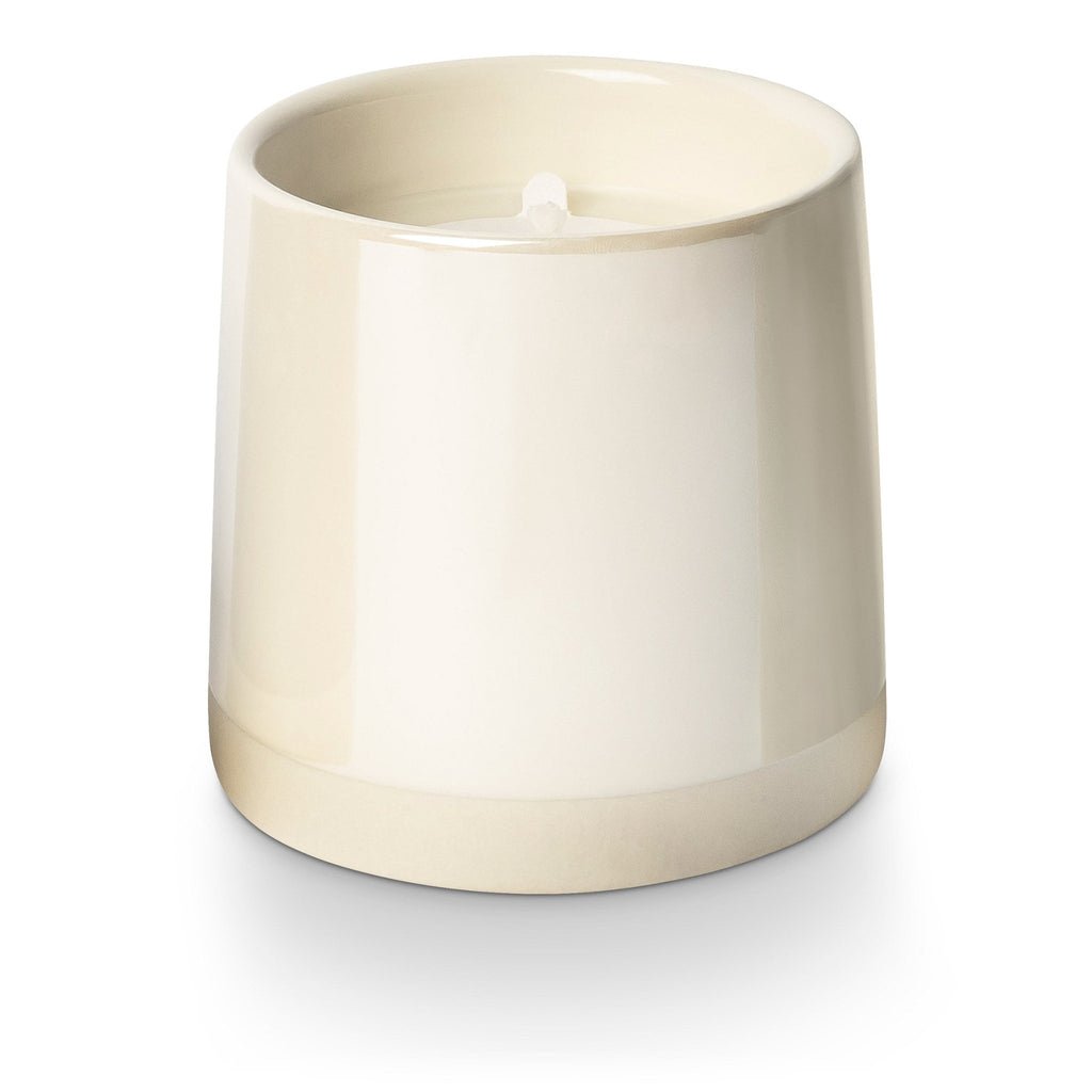 Winter White Shite Ceramic Candle - Harmony