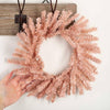 12" Blush Pink Artificial Pine Wreath - Harmony