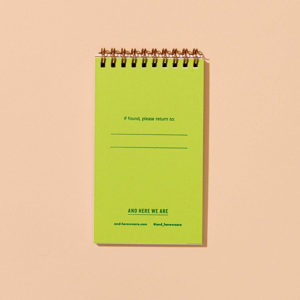 Aster Wildflower Letterpress Pocket - size Spiral Notebook - Harmony
