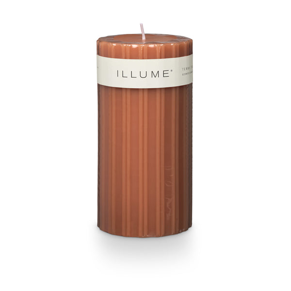 Terra Tabac Medium Fragranced Pillar Candle