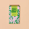 Aster Wildflower Letterpress Pocket - size Spiral Notebook - Harmony