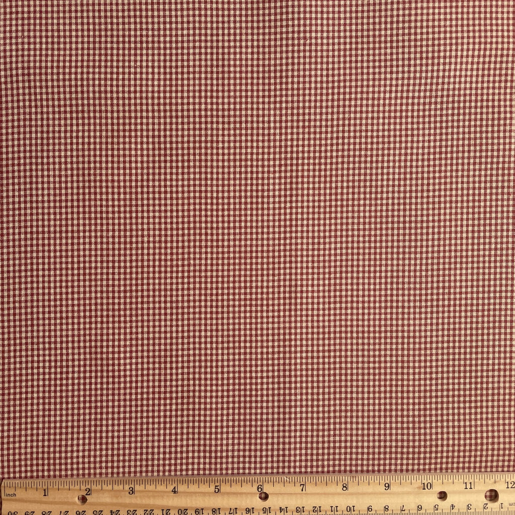 Homespun Red Mini Gingham - Harmony