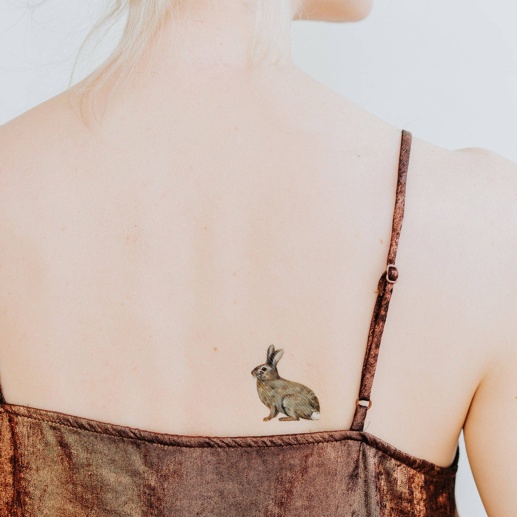 Bunny Rabbit Tattoo Pair - Harmony