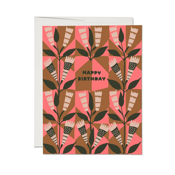 Neapolitan Flowers greeting card - Harmony