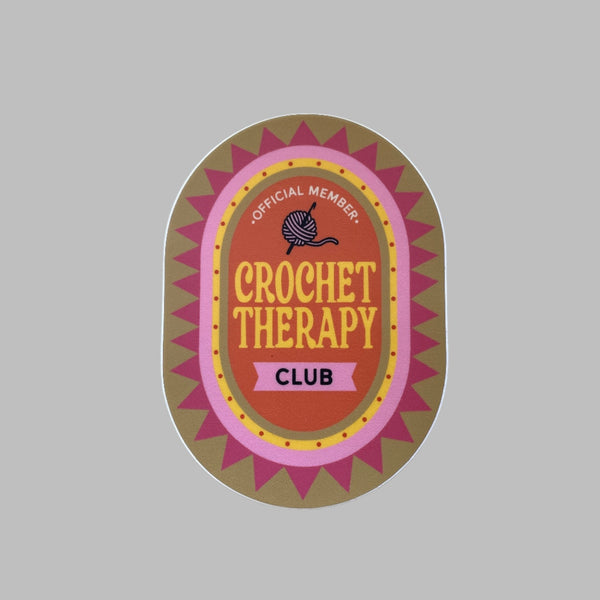 Crochet Therapy Club Sticker - Harmony