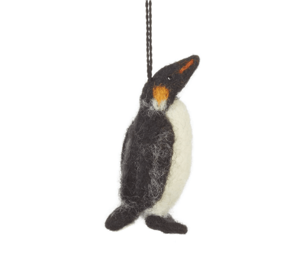 Emperor Penguin Wool Ornament - Harmony