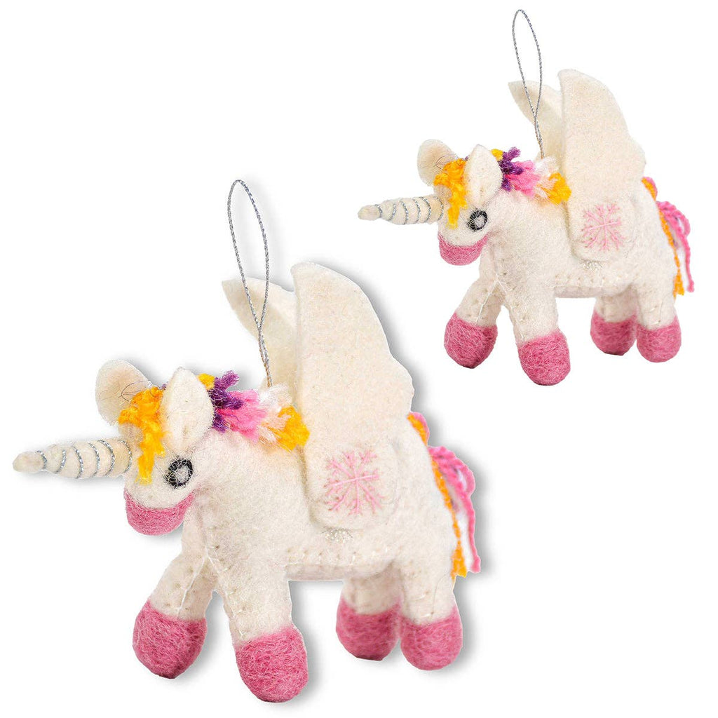 Stuffed Unicorn Ornament - Harmony