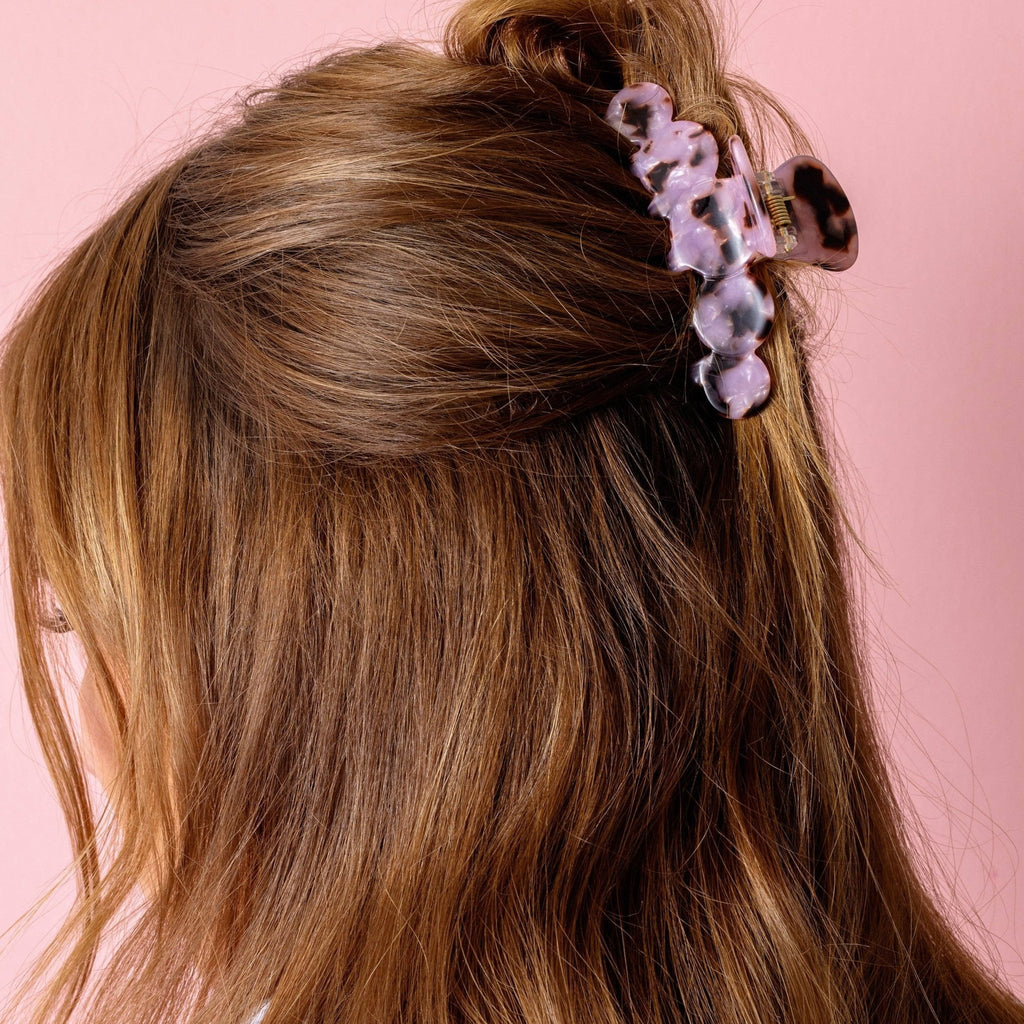 Medium Claw Hair Clip / Pink Tortoise - Harmony